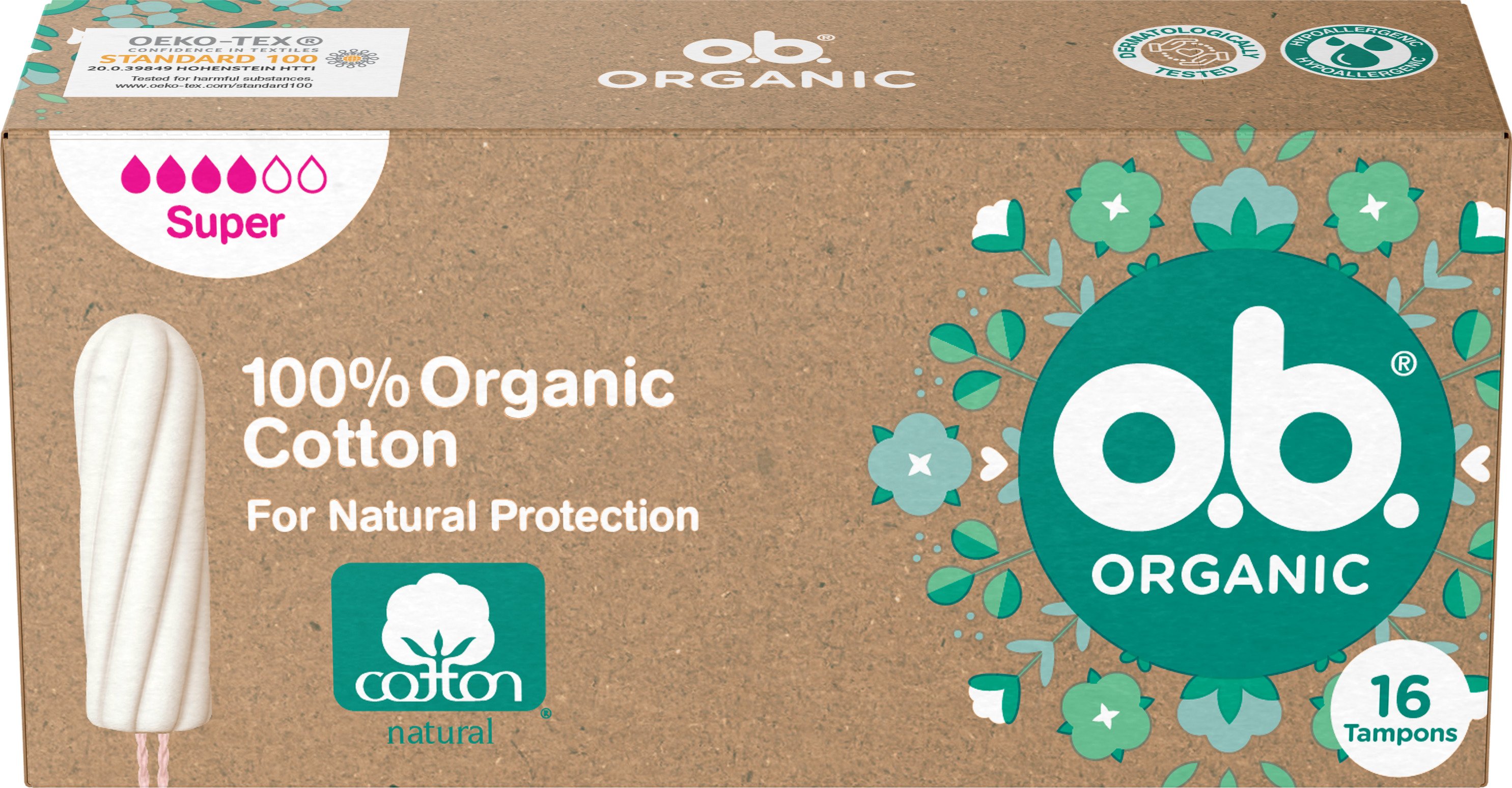 Köp O.b Organic Super Tamponger 16 St | Apohem