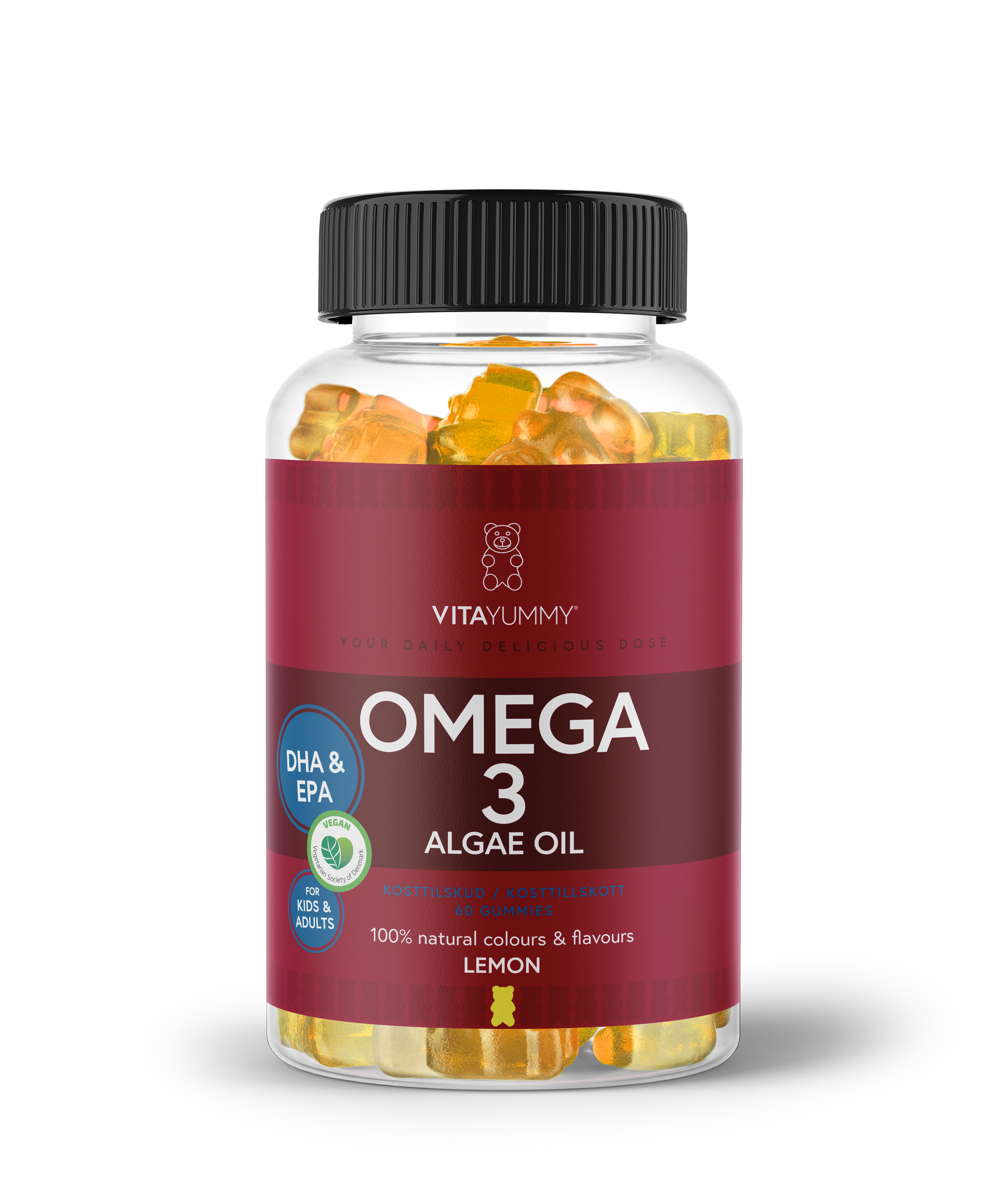 Köp VitaYummy Omega3 Algae Oil Lemon 60 tuggtabletter Apohem