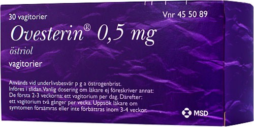 Köp Ovesterin vagitorium 0,5 mg, 30 st | Apohem