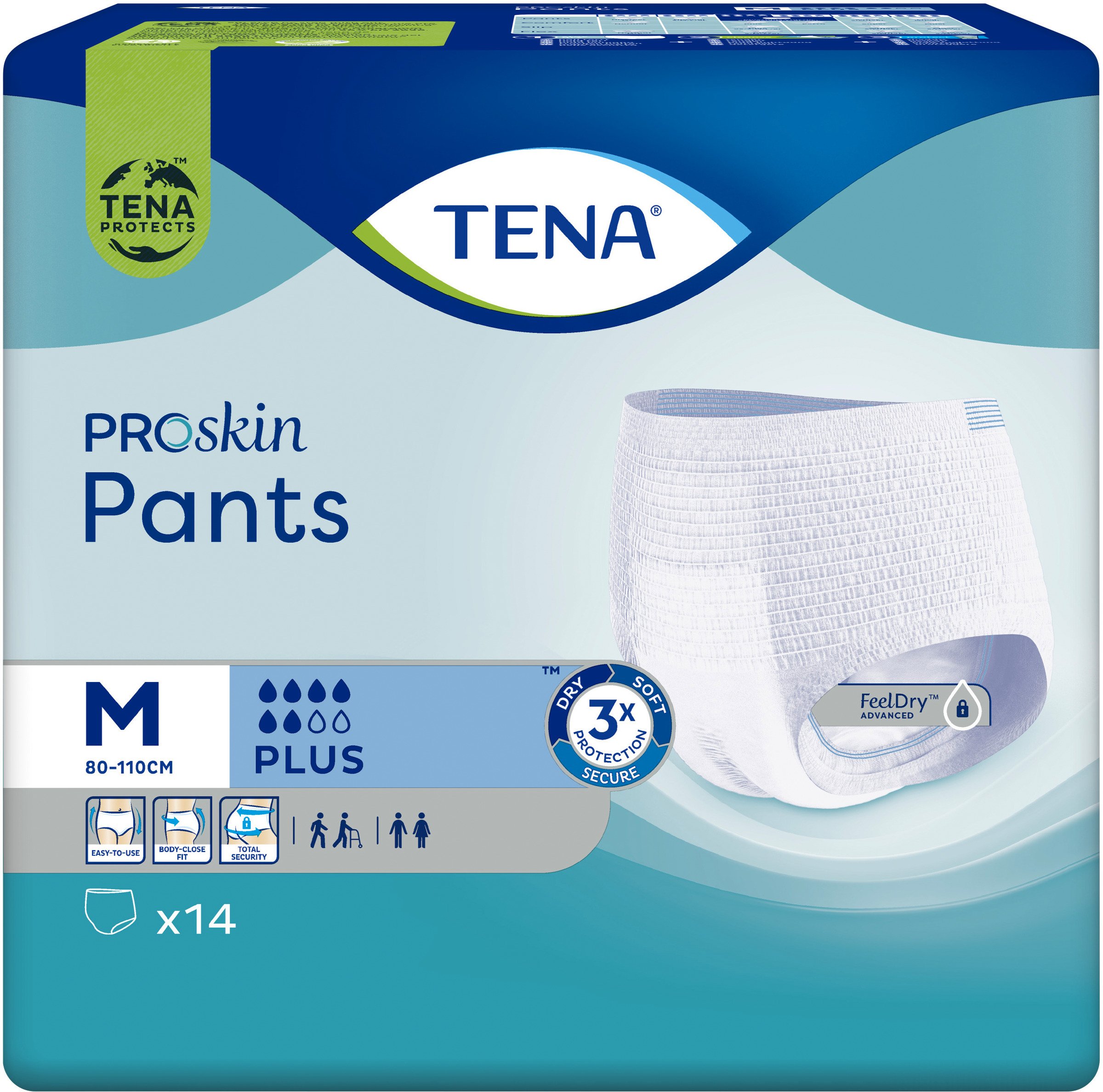 Köp Tena Proskin Pants Plus Medium 14 St Apohem 6513