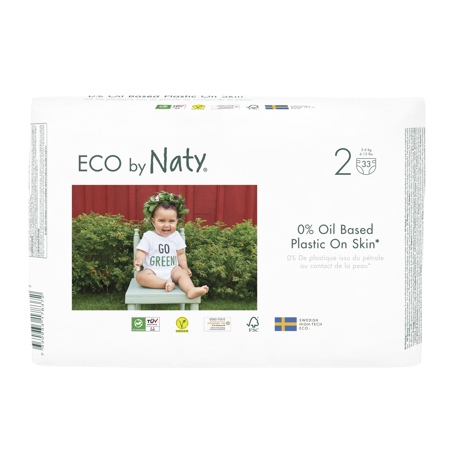 Köp Naty Open Diaper Size 2 (3-6 KG) 33st | Apohem