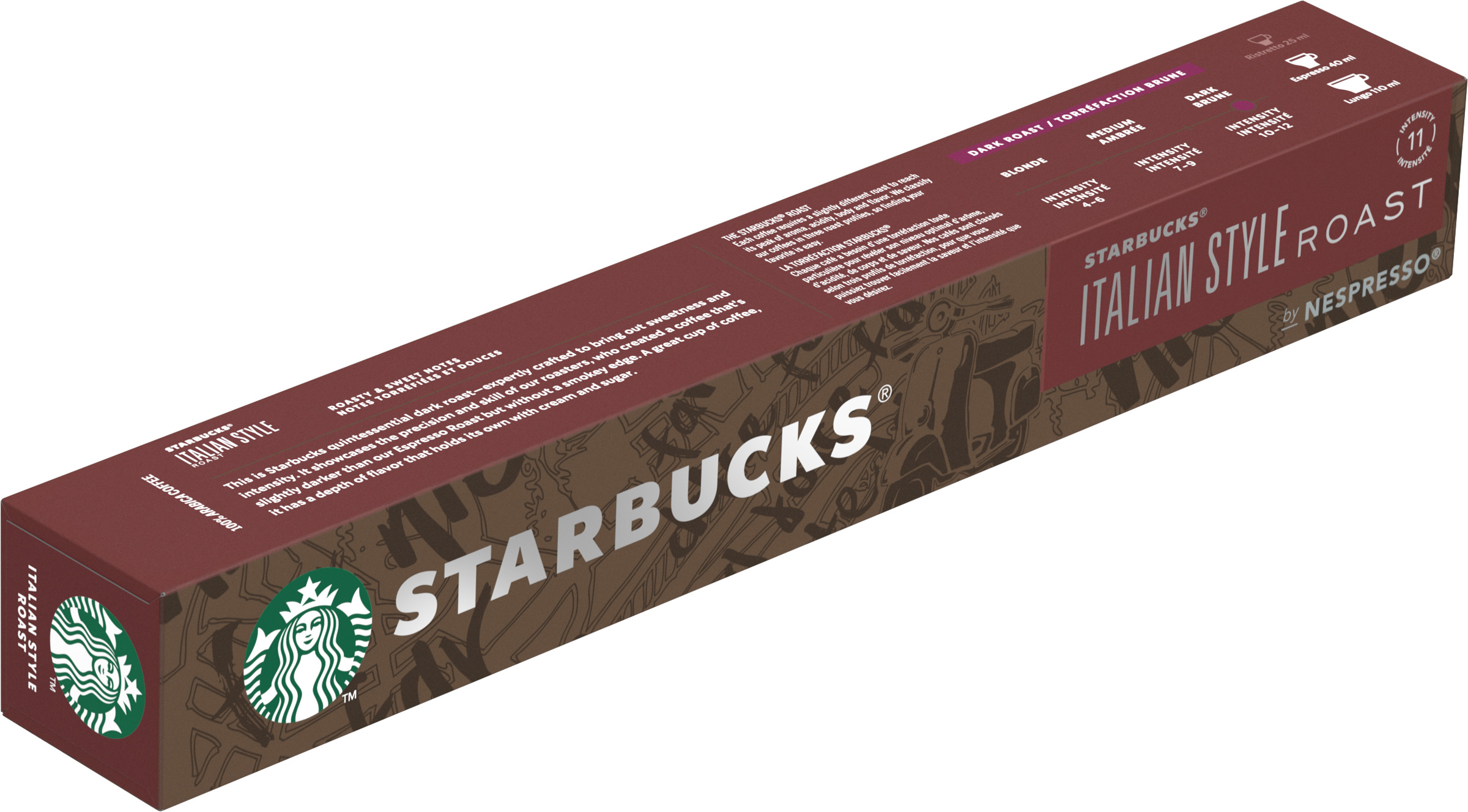 STARBUCKS Espresso Roast, Torréfaction Brune, Café en Grains 200g