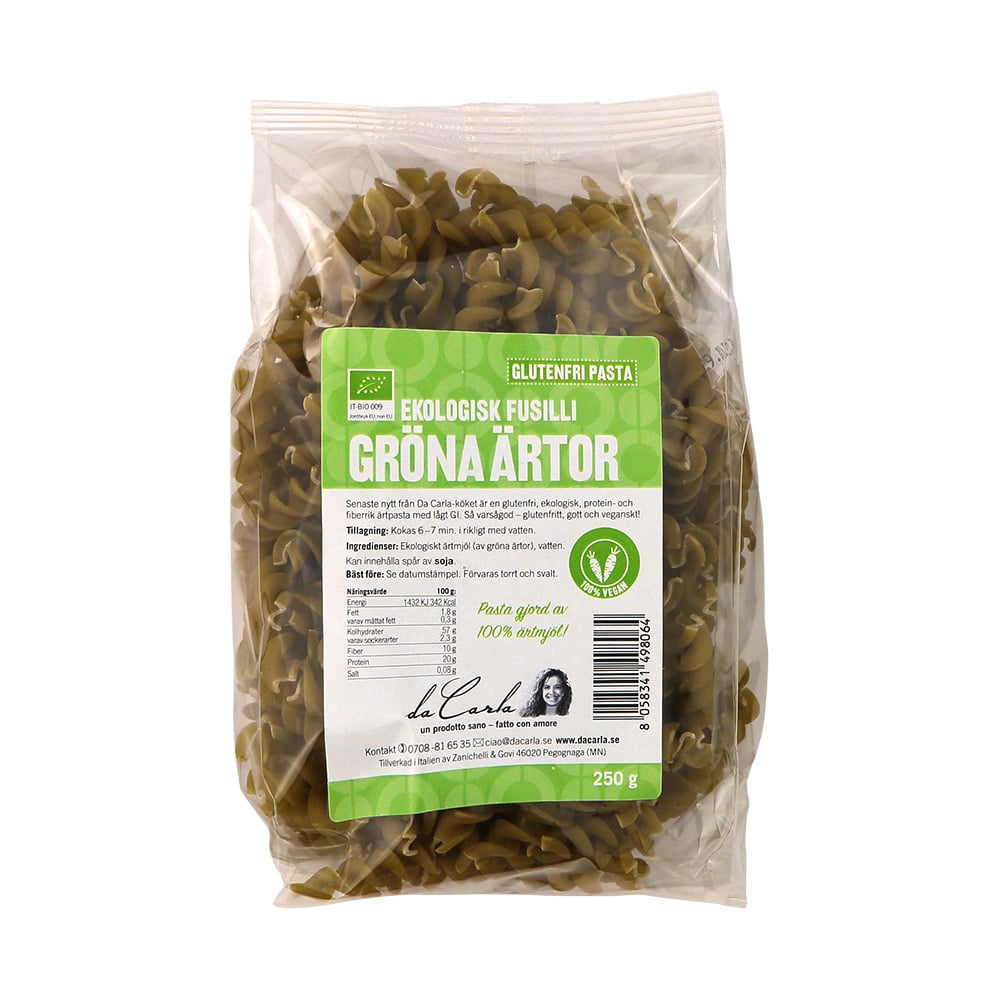 Köp Da Carla Pasta Gröna Ärtor 250 g | Apohem